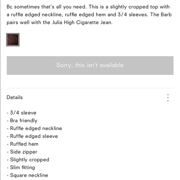 🌹Reformation barb crop top🌹 - Picture 7 of 11